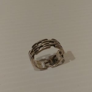 Vintage Silver Chain Link Ring